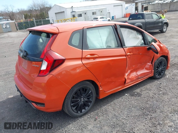 2018 Honda Fit Sport with VIN 3HGGK5G69JM725094, listed as a IAAI auction lot 41833358 with 80,293 mi miles and . Bid and sale history available at DreamBid. Image 4.