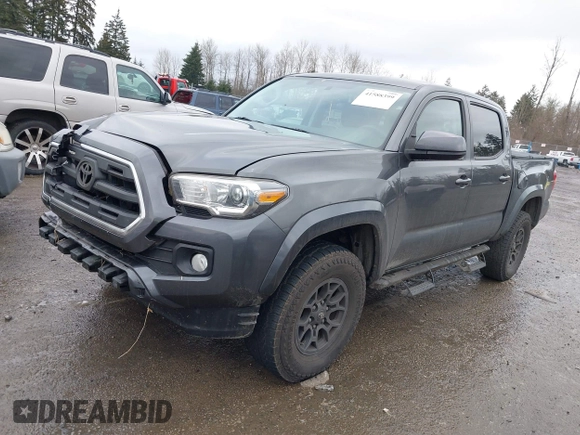 2017 Toyota Tacoma SR5 with VIN 3TMAZ5CN5HM038170, listed as a IAAI auction lot 41588399 with 152,469 mi miles. Bid and sale history available at carsss.com. Image 2.