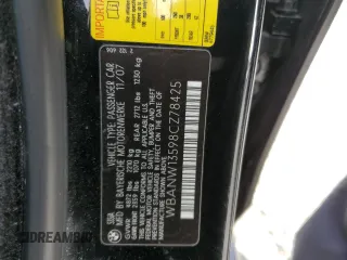 2008 BMW 5 Series 535i with VIN WBANW13598CZ78425, listed as a Copart auction lot 42094325 with 128,455 mi miles and Salvage Title. Bid and sale history available at carsss.com. Image 12.