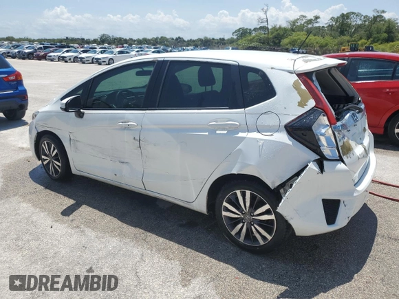 2015 Honda Fit EX-L with VIN 3HGGK5H82FM746358, listed as a Copart auction lot 47295065 with 70,080 mi miles and Salvage title. Bid and sale history available at DreamBid. Image 2.