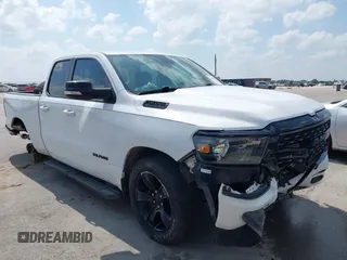2022 Ram 1500 Big Horn with VIN 1C6RREBT0NN157398, listed as a IAAI auction lot 42409362 with 120,891 mi miles and . Bid and sale history available at DreamBid. Image 1.