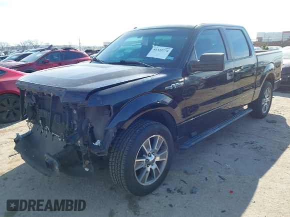 2014 Ford F-150 XL with VIN 1FTFW1CF6EKG04632, listed as a IAAI auction lot 41333274 with 153,094 mi miles. Bid and sale history available at carsss.com. Image 2.