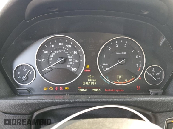 2013 BMW 3 Series 328i with VIN WBA3C1G57DNR44332, listed as a Copart auction lot 45503415 with 158,141 mi miles and Salvage Title. Bid and sale history available at carsss.com. Image 9.