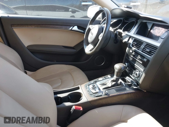 2016 Audi A5 Premium Plus with VIN WAUM2AFR2GA056868, listed as a IAAI auction lot 41764198 with 106,751 mi miles. Bid and sale history available at carsss.com. Image 5.