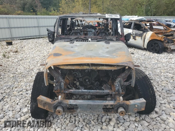 2013 Jeep Wrangler Unlimited Sport RHD with VIN 1C4BJWKGXDL507382, listed as a Copart auction lot 74487744 with Not provided miles and Non repairable. Bid and sale history available at DreamBid. Image 5.