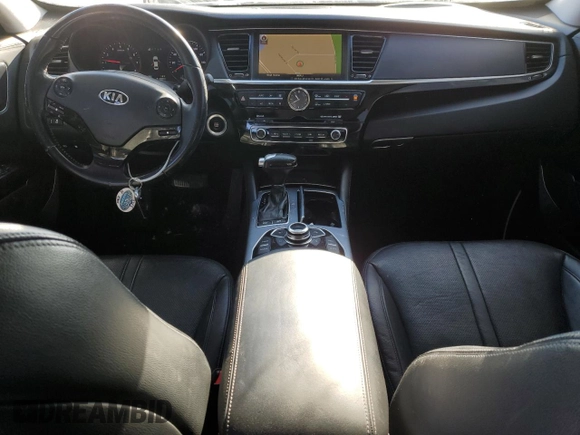 2015 Kia K900 Premium with VIN KNALU4D49F6025052, listed as a Copart auction lot 37285904 with 81,490 mi miles and Salvage Title. Bid and sale history available at carsss.com. Image 8.