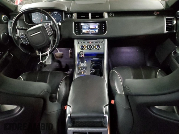 2016 Land Rover Range Rover Sport SVR with VIN SALWZ2EFXGA123133, listed as a Copart auction lot 89399755 with 80,768 mi miles and Salvage title. Bid and sale history available at DreamBid. Image 8.