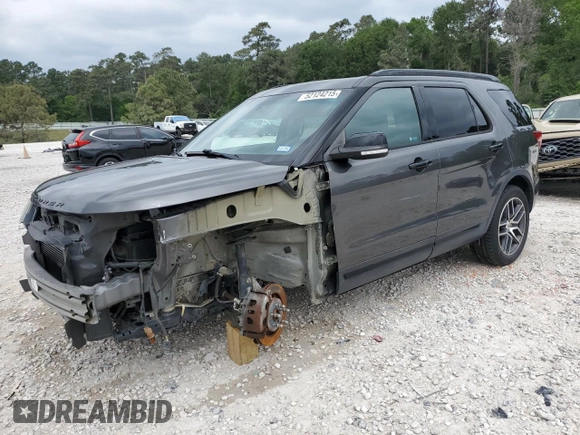 2016 Ford Explorer Sport with VIN 1FM5K8GT2GGB71716, listed as a Copart auction lot 52124215 with 112,302 mi miles and Salvage Title. Bid and sale history available at carsss.com. Image 1.