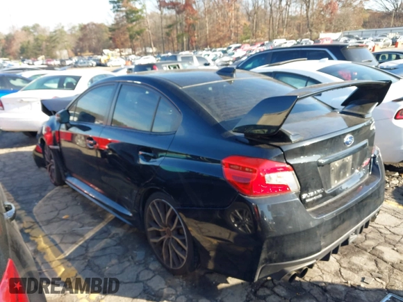 2021 Subaru WRX STI Limited with VIN JF1VA2W65M9821998, listed as a IAAI auction lot 41119265 with 60,092 mi miles. Bid and sale history available at carsss.com. Image 3.