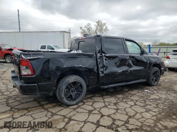 2023 Ram 1500 Big Horn with VIN 1C6SRFFT0PN651992, listed as a Copart auction lot 55075565 with 26,821 mi miles and Non repairable. Bid and sale history available at DreamBid. Image 3.