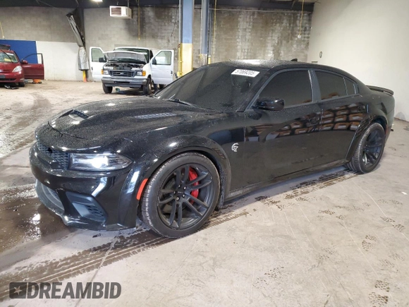2021 Dodge Charger SRT Hellcat Widebody z VIN 2C3CDXL9XMH617917, wystawiony jako Copart lot #57069205 z przebiegiem 34 859 mil mil oraz Szkoda całkowita • Salvage title. Historia ofert i sprzedaży dostępna na DreamBid. Obrazek 1.