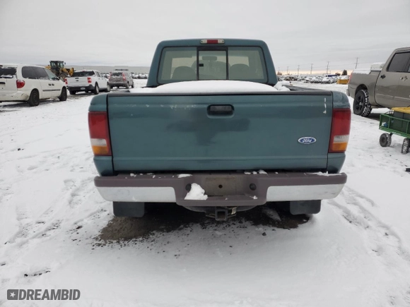 1997 Ford Ranger XLT with VIN 1FTCR15X0VPA18933, listed as a Copart auction lot 43753435 with 186,897 mi miles and Salvage Title. Bid and sale history available at carsss.com. Image 6.