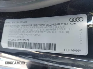 2014 Audi A6 2.0T Premium Plus with VIN WAUDFAFC1EN135678, listed as a IAAI auction lot 41361239 with 71,154 mi miles. Bid and sale history available at carsss.com. Image 9.