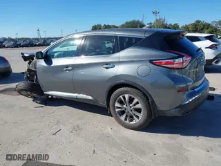 2017 Nissan Murano SL with VIN 5N1AZ2MG0HN139102, listed as a IAAI auction lot 41305044 with 107,869 mi miles. Bid and sale history available at carsss.com. Image 15.
