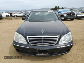 2005 Mercedes-Benz S-Class 4.3L with VIN WDBNG83J95A434518, listed as a Copart auction lot 48342505 with 0 mi miles and Salvage Title. Bid and sale history available at carsss.com. Image 5.