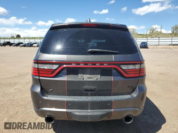 2018 Dodge Durango R/T with VIN 1C4SDJCT9JC497672, listed as a Copart auction lot 54862965 with 77,461 mi miles and Salvage title. Bid and sale history available at DreamBid. Image 6.