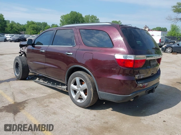 2012 Dodge Durango Citadel with VIN 1C4SDHET1CC275636, listed as a IAAI auction lot 42266742 with 212,030 mi miles and . Bid and sale history available at DreamBid. Image 3.