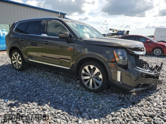 2022 Kia Telluride EX with VIN 5XYP34HC8NG324908, listed as a Copart auction lot 61273595 with 46,205 mi miles and Salvage title. Bid and sale history available at DreamBid. Image 4.