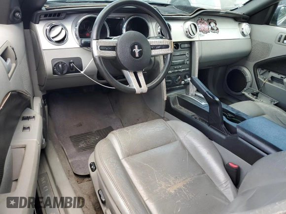 2008 Ford Mustang Deluxe with VIN 1ZVHT84N185180728, listed as a Copart auction lot 56924285 with 93,353 mi miles and Salvage title. Bid and sale history available at DreamBid. Image 8.