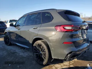 2022 BMW X5 M50i with VIN 5UXJU4C06N9M13151, listed as a Copart auction lot 45640985 with 0 mi miles and Salvage Title. Bid and sale history available at carsss.com. Image 2.