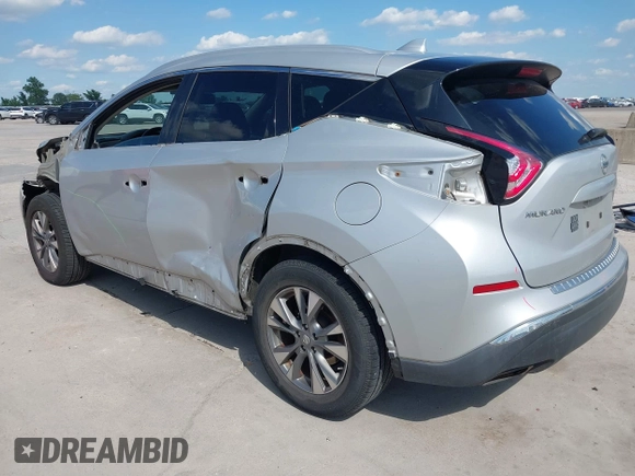 2018 Nissan Murano S z VIN 5N1AZ2MG6JN128417, wystawiony jako IAAI lot #42253823 z przebiegiem 128 946 mil mil oraz . Historia ofert i sprzedaży dostępna na DreamBid. Obrazek 3.