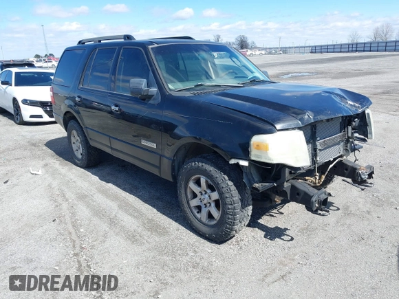 2007 Ford Expedition XLT with VIN 1FMFU165X7LA34698, listed as a IAAI auction lot 41699017 with 274,580 mi miles and . Bid and sale history available at DreamBid. Image 1.
