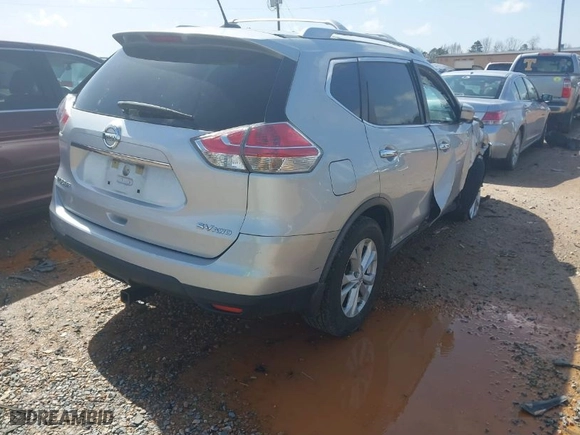 2016 Nissan Rogue SV with VIN KNMAT2MV3GP714252, listed as a IAAI auction lot 41728635 with 71669 miles. Bid and sale history available at carsss.com. Image 4.
