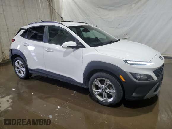 2023 Hyundai Kona SEL with VIN KM8K6CAB4PU943936, listed as a Copart auction lot 53480865 with 20,968 mi miles and Salvage Title. Bid and sale history available at carsss.com. Image 4.