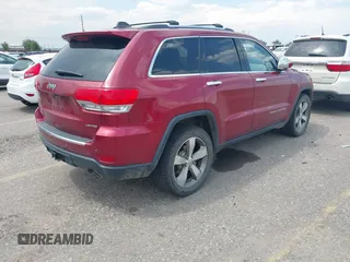2014 Jeep Grand Cherokee Limited with VIN 1C4RJFBM3EC542576, listed as a IAAI auction lot 42734650 with 177,367 mi miles and . Bid and sale history available at DreamBid. Image 4.