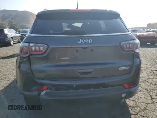 2017 Jeep Compass Latitude with VIN 3C4NJCBB0HT647547, listed as a Copart auction lot 59615635 with 53,827 mi miles and Salvage title. Bid and sale history available at DreamBid. Image 6.