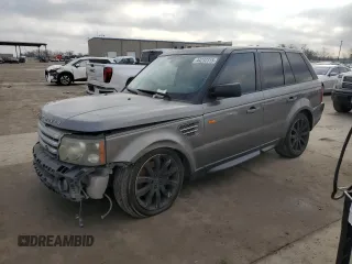 2008 Land Rover Range Rover Sport SC with VIN SALSH23498A173428, listed as a Copart auction lot 44232315 with 201,272 mi miles and Salvage Title. Bid and sale history available at carsss.com. Image 1.