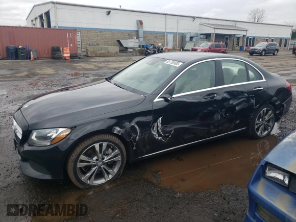 2017 Mercedes-Benz C C 300 with VIN 55SWF4JB9HU196631, listed as a Copart auction lot 52752505 with 84,367 mi miles and Salvage Title. Bid and sale history available at carsss.com. Image 1.