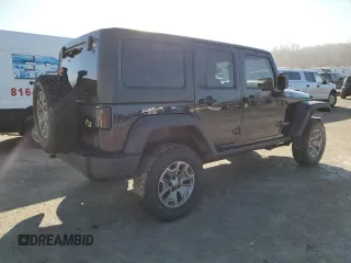 2013 Jeep Wrangler Unlimited Rubicon with VIN 1C4BJWFG5DL594280, listed as a Copart auction lot 46021265 with 117,102 mi miles and Salvage Title. Bid and sale history available at carsss.com. Image 3.