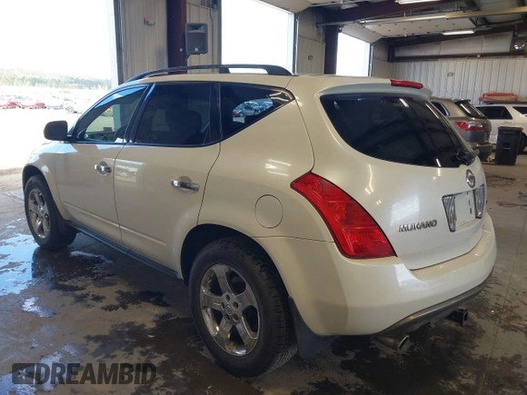 2003 Nissan Murano SL with VIN JN8AZ08W13W214133, listed as a IAAI auction lot 42057504 with 163,751 mi miles and . Bid and sale history available at DreamBid. Image 3.