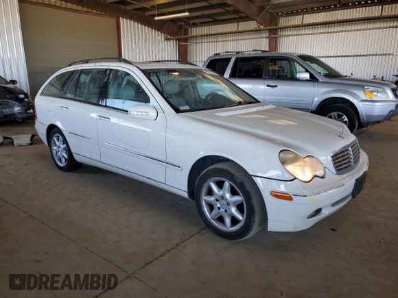 2003 Mercedes-Benz C 240 with VIN WDBRH61J73F323259, listed as a Copart auction lot 59770665 with 150,723 mi miles and Salvage title. Bid and sale history available at DreamBid. Image 4.
