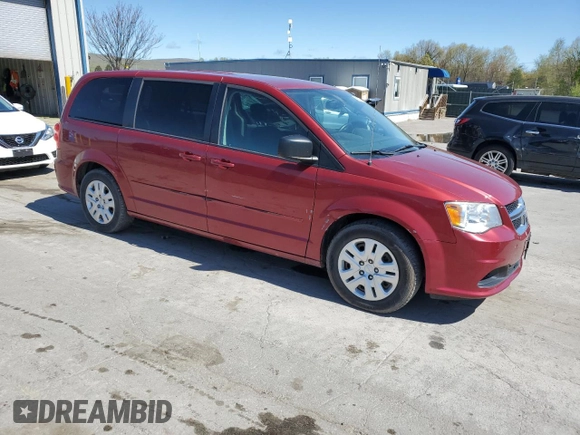 2015 Dodge Grand Caravan SE with VIN 2C4RDGBG6FR569383, listed as a Copart auction lot 55075745 with 45,474 mi miles and Salvage Title. Bid and sale history available at DreamBid. Image 4.