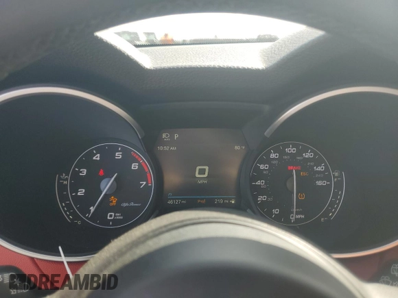 2021 Alfa Romeo Stelvio Ti z VIN ZASPAKBN5M7D20449, wystawiony jako Copart lot #49804615 z przebiegiem 46 127 mil mil oraz Szkoda całkowita • Salvage title. Historia ofert i sprzedaży dostępna na DreamBid. Obrazek 9.