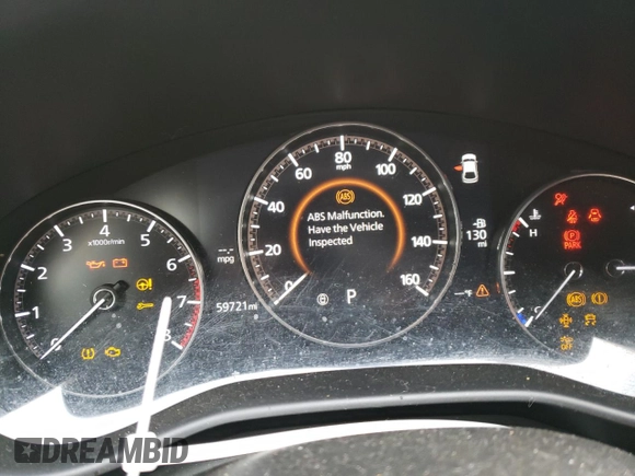2019 Mazda Mazda3 Hatchback w/Preferred Pkg with VIN JM1BPAMM8K1135019, listed as a Copart auction lot 42312553 with 59,721 mi miles. Bid and sale history available at carsss.com. Image 9.