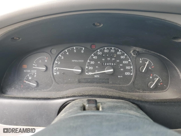 1998 Ford Ranger XL with VIN 1FTYR11U5WTA04293, listed as a Copart auction lot 54737495 with 124,593 mi miles and Clean Title. Bid and sale history available at carsss.com. Image 9.