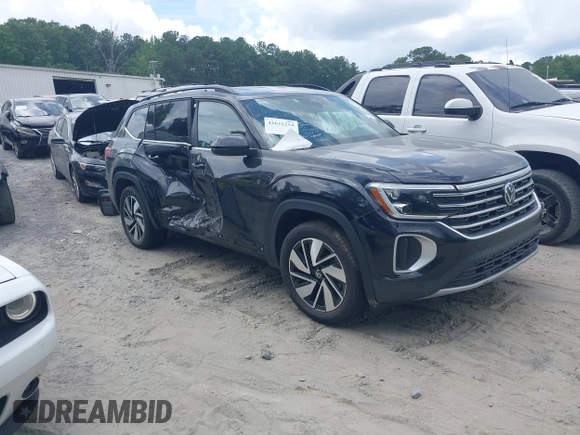 2025 Volkswagen Atlas SE with VIN 1V2WR2CA8SC532788, listed as a IAAI auction lot 42622254 with 5,967 mi miles and . Bid and sale history available at DreamBid. Image 1.