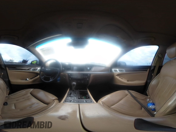2015 Hyundai Genesis 3.8L with VIN KMHGN4JEXFU078879, listed as a IAAI auction lot 42023183 with 178,075 mi miles. Bid and sale history available at carsss.com. Image 20.