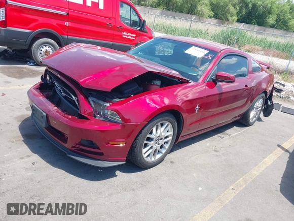 2014 Ford Mustang V6 with VIN 1ZVBP8AM9E5284966, listed as a IAAI auction lot 42440410 with 100,161 mi miles and . Bid and sale history available at DreamBid. Image 17.