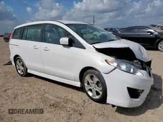 2010 Mazda 5 Sport with VIN JM1CR2W35A0381300, listed as a Copart auction lot 61873705 with Not provided miles and Salvage title. Bid and sale history available at DreamBid. Image 4.