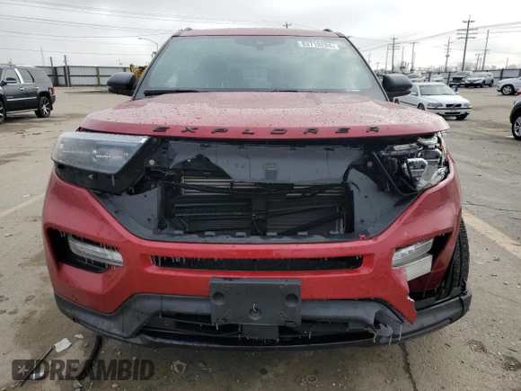 2024 Ford Explorer ST with VIN 1FM5K8GC6RGA71444, listed as a Copart auction lot 83710294 with 6,630 mi miles and Salvage Title. Bid and sale history available at carsss.com. Image 5.