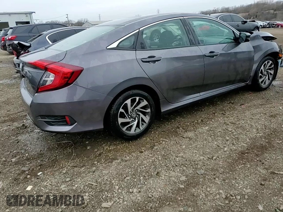 2016 Honda Civic EX with VIN 19XFC2F73GE091722, listed as a Copart auction lot 51637745 with 83,712 mi miles and Salvage Title. Bid and sale history available at DreamBid. Image 14.