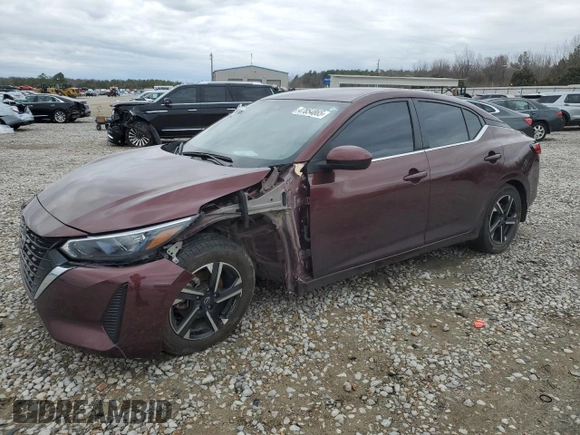 2024 Nissan Sentra SV with VIN 3N1AB8CV4RY217934, listed as a Copart auction lot 47854865 with 67,149 mi miles and Salvage Title. Bid and sale history available at carsss.com. Image 1.