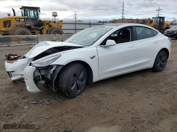 2019 Tesla Model 3 Long Range with VIN 5YJ3E1EB2KF510692, listed as a Copart auction lot 81630064 with 37,491 mi miles and Salvage Title. Bid and sale history available at carsss.com. Image 1.