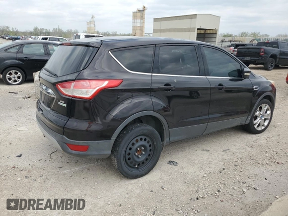 2013 Ford Escape SEL with VIN 1FMCU0H97DUB98140, listed as a Copart auction lot 53674965 with 135,378 mi miles and Clean Title. Bid and sale history available at carsss.com. Image 3.