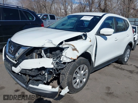 2017 Nissan Rogue SV with VIN KNMAT2MV9HP558445, listed as a IAAI auction lot 41637607 with 141,692 mi miles. Bid and sale history available at carsss.com. Image 18.