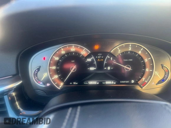 2017 BMW 5 Series 540i xDrive with VIN WBAJE7C36HG890783, listed as a Copart auction lot 88510725 with 128,332 mi miles and Clean title. Bid and sale history available at DreamBid. Image 8.
